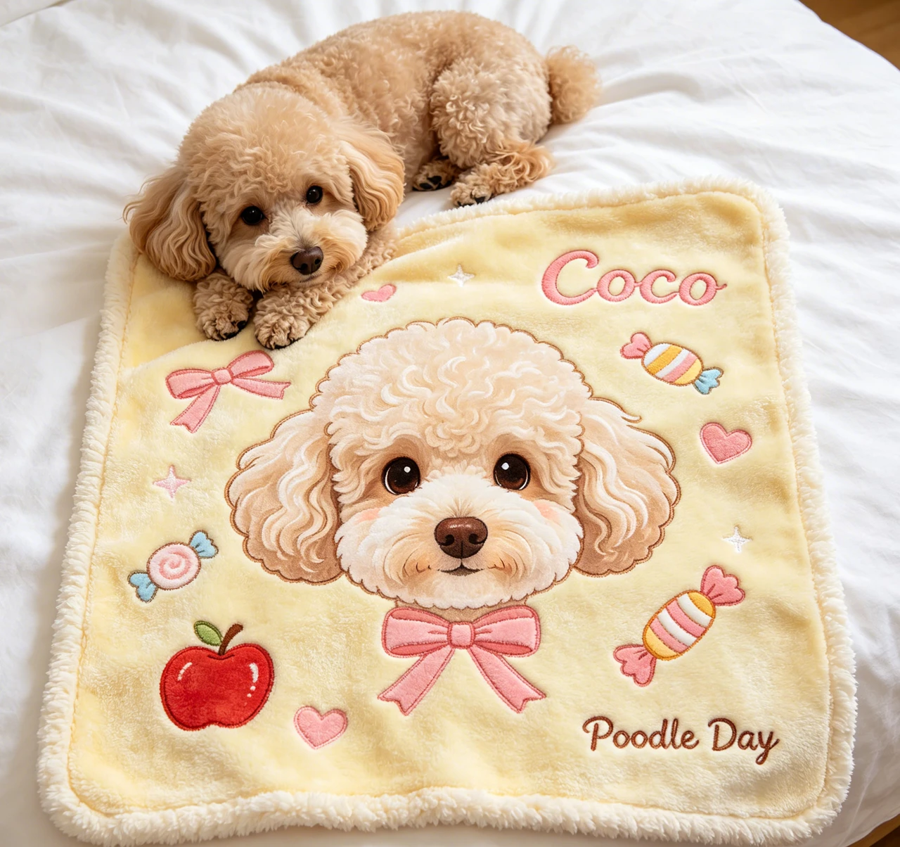 Custom Pet Photo Blanket with Name