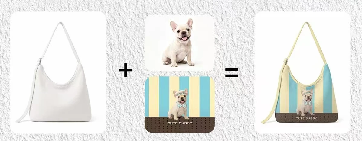 Custom Pet Photo Shoulder Bag