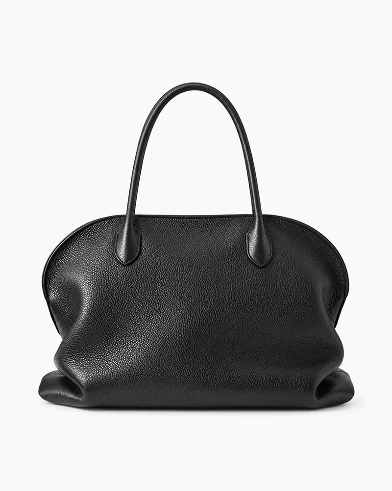 Large Pebbled Leather Everyday Top Handle Bag