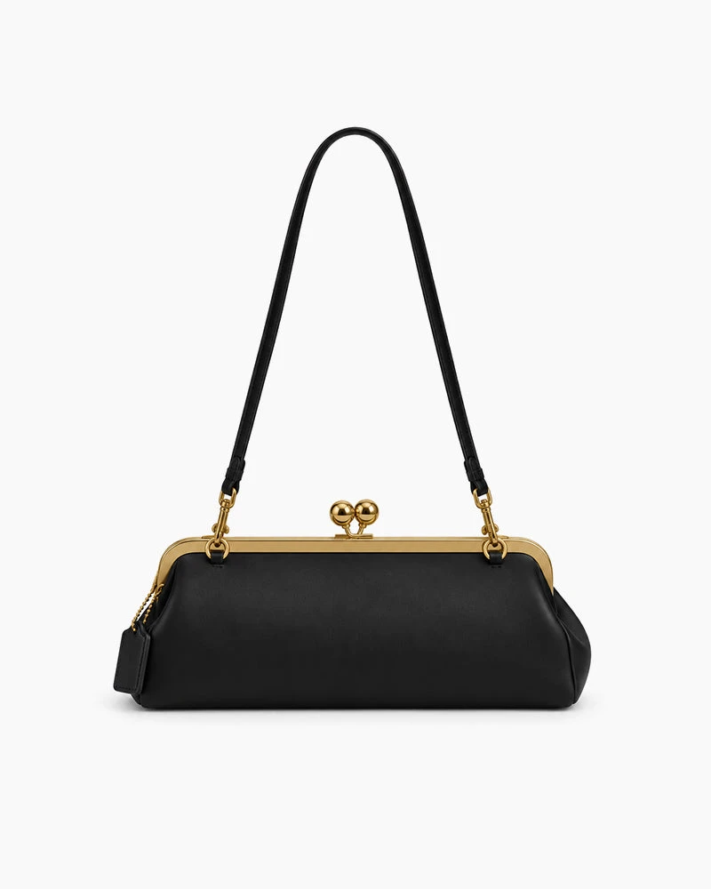 Everyday Faux Leather Frame Shoulder Bag