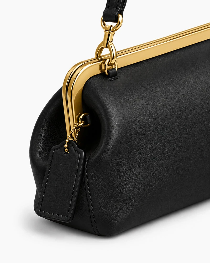 Everyday Faux Leather Frame Shoulder Bag