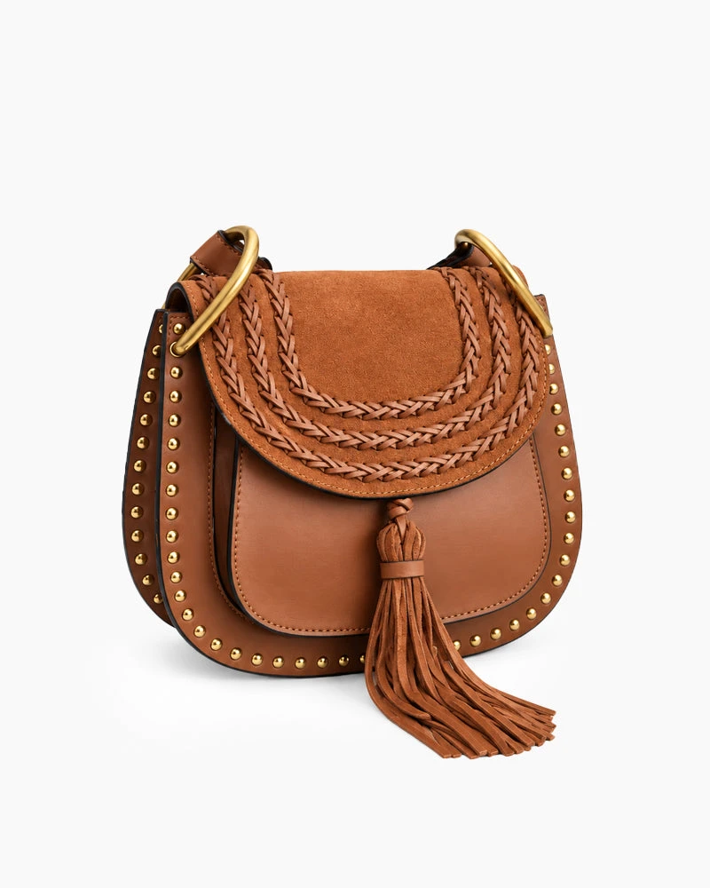 Elegant Western Braided Tassel Saddle Bag